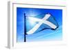 Scotland Flag Waving on the Wind-Flogel-Framed Premium Giclee Print