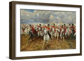 Scotland for Ever! 1881-Lady Butler-Framed Giclee Print