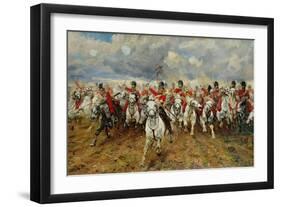 Scotland for Ever! 1881-Lady Butler-Framed Giclee Print