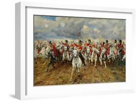 Scotland for Ever! 1881-Lady Butler-Framed Giclee Print