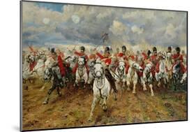 Scotland for Ever! 1881-Lady Butler-Mounted Giclee Print