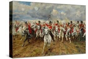 Scotland for Ever! 1881-Lady Butler-Stretched Canvas