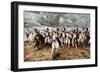 Scotland for Ever, the Charge of the Scots Greys at Waterloo, 18 June 1815-Elizabeth Butler-Framed Premium Giclee Print