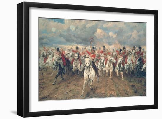 Scotland for Ever!-Lady Butler-Framed Art Print