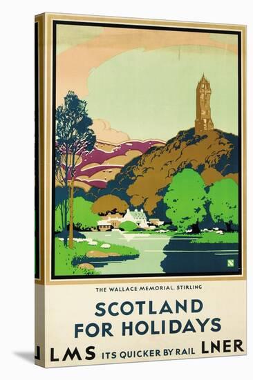 Scotland for Holidays, Poster Advertising British Railways-null-Stretched Canvas