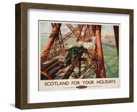 'Scotland for Your Holidays', a British Railways Advertising Poster, C. 1952 (Colour Lithograph)-Terence Cuneo-Framed Giclee Print