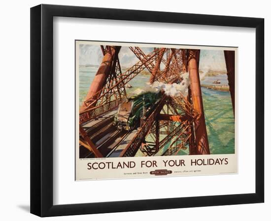 'Scotland for Your Holidays', a British Railways Advertising Poster, C. 1952 (Colour Lithograph)-Terence Cuneo-Framed Giclee Print