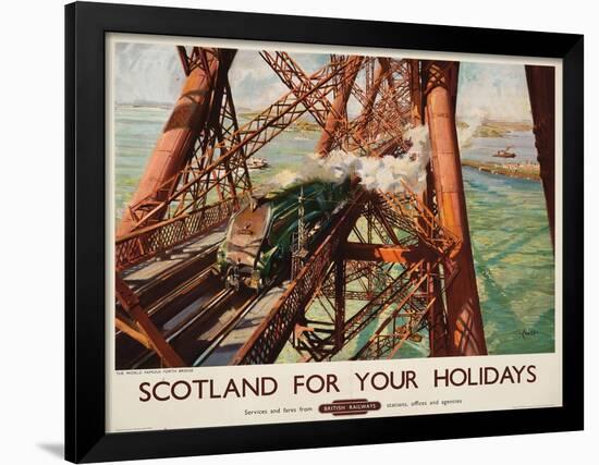 'Scotland for Your Holidays', a British Railways Advertising Poster, C. 1952 (Colour Lithograph)-Terence Cuneo-Framed Giclee Print