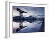 Scotland, Glasgow, Clydebank, the Finneston Crane and Modern Clydebank Skyline-Steve Vidler-Framed Premium Photographic Print