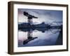 Scotland, Glasgow, Clydebank, the Finneston Crane and Modern Clydebank Skyline-Steve Vidler-Framed Photographic Print