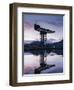 Scotland, Glasgow, Clydebank, the Finneston Crane and Modern Clydebank Skyline-Steve Vidler-Framed Photographic Print