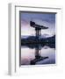 Scotland, Glasgow, Clydebank, the Finneston Crane and Modern Clydebank Skyline-Steve Vidler-Framed Photographic Print