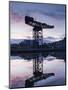 Scotland, Glasgow, Clydebank, the Finneston Crane and Modern Clydebank Skyline-Steve Vidler-Mounted Photographic Print