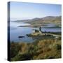 Scotland, Highlands, Eilean Donan Castle, Elevated View-Roy Rainford-Stretched Canvas