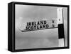 Scotland Ireland Sign-null-Framed Stretched Canvas