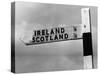 Scotland Ireland Sign-null-Stretched Canvas