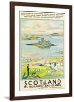 Scotland, Kishmul Castle Isle of Barra, Poster Advertising British Railways, 1952-null-Framed Giclee Print