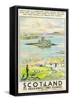 Scotland, Kishmul Castle Isle of Barra, Poster Advertising British Railways, 1952-null-Framed Stretched Canvas