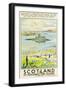 Scotland, Kishmul Castle Isle of Barra, Poster Advertising British Railways, 1952-null-Framed Premium Giclee Print