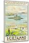 Scotland, Kishmul Castle Isle of Barra, Poster Advertising British Railways, 1952-null-Mounted Premium Giclee Print