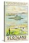 Scotland, Kishmul Castle Isle of Barra, Poster Advertising British Railways, 1952-null-Stretched Canvas