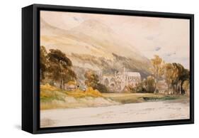 Scotland: ‘Melrose Abbey’, 1842-William Callow-Framed Stretched Canvas