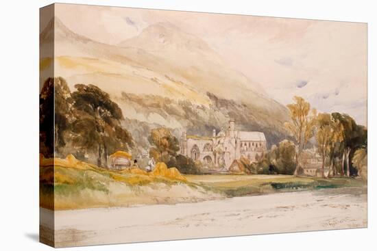 Scotland: ‘Melrose Abbey’, 1842-William Callow-Stretched Canvas