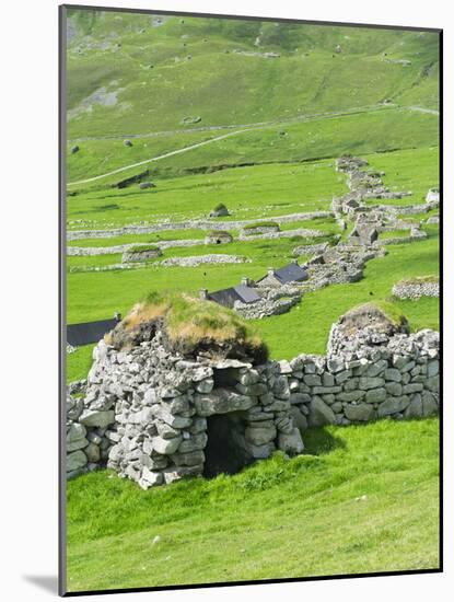 Scotland, St Kilda Archipelago, Hirta Island, Abandoned Settlement-Martin Zwick-Mounted Photographic Print