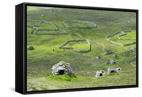 Scotland, St Kilda Archipelago, Hirta Island, Abandoned Settlement-Martin Zwick-Framed Stretched Canvas