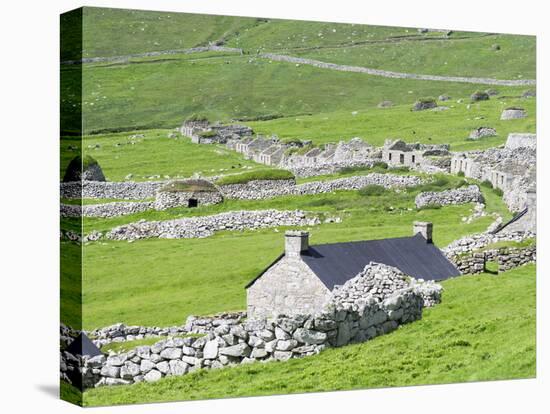 Scotland, St Kilda Islands, Hirta Island, Abandoned Settlement-Martin Zwick-Stretched Canvas