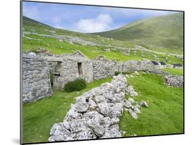 Scotland, St Kilda Islands, Hirta Island, Abandoned Settlement-Martin Zwick-Mounted Premium Photographic Print