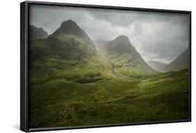 Scotland The Road To Glencoe By The Three Sisters-Philippe Manguin-Framed Photographic Print