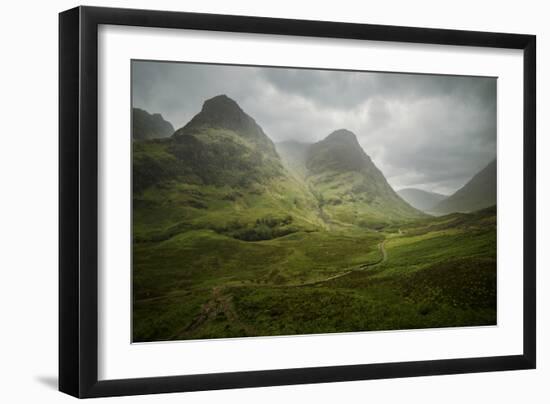 Scotland The Road To Glencoe By The Three Sisters-Philippe Manguin-Framed Photographic Print