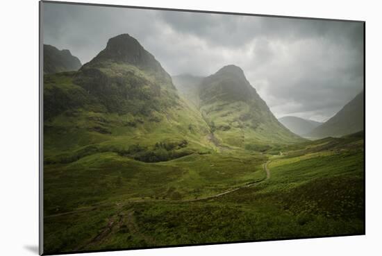 Scotland The Road To Glencoe By The Three Sisters-Philippe Manguin-Mounted Photographic Print
