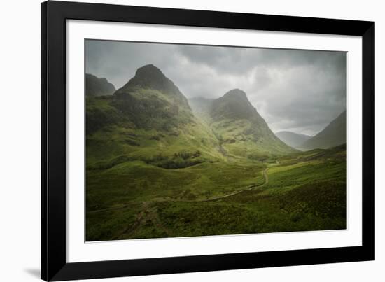 Scotland The Road To Glencoe By The Three Sisters-Philippe Manguin-Framed Photographic Print