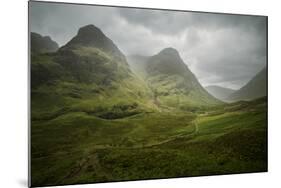 Scotland The Road To Glencoe By The Three Sisters-Philippe Manguin-Mounted Photographic Print