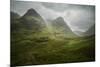 Scotland The Road To Glencoe By The Three Sisters-Philippe Manguin-Mounted Photographic Print