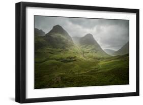 Scotland The Road To Glencoe By The Three Sisters-Philippe Manguin-Framed Photographic Print