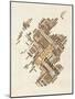 Scotland Typography Text Map-Michael Tompsett-Mounted Art Print