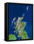 Scotland, UK, Satellite Image-PLANETOBSERVER-Framed Stretched Canvas