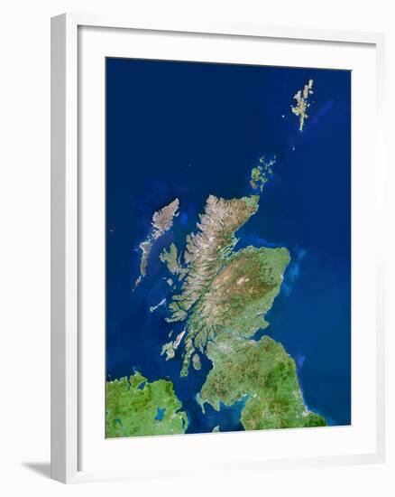 Scotland, UK, Satellite Image-PLANETOBSERVER-Framed Photographic Print