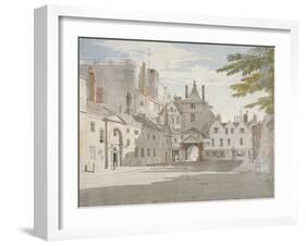 Scotland Yard with Part of the Banqueting House, Whitehall, Westminster, London, C1776-Paul Sandby-Framed Giclee Print