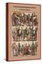 Scots and English Warriors and Royalty Costumes of Albion-Friedrich Hottenroth-Stretched Canvas