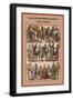 Scots and English Warriors and Royalty Costumes of Albion-Friedrich Hottenroth-Framed Premium Giclee Print