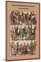 Scots and English Warriors and Royalty Costumes of Albion-Friedrich Hottenroth-Mounted Premium Giclee Print