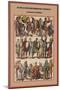 Scots and English Warriors and Royalty Costumes of Albion-Friedrich Hottenroth-Mounted Art Print