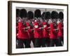 Scots Guards Marching Past Buckingham Palace, Rehearsal for Trooping the Colour, London, England, U-Stuart Black-Framed Photographic Print