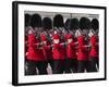 Scots Guards Marching Past Buckingham Palace, Rehearsal for Trooping the Colour, London, England, U-Stuart Black-Framed Photographic Print