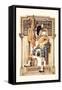 Scotsman with Drum and Flag-null-Framed Stretched Canvas
