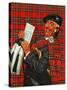 "Scotsman with Savings Bonds," October 9, 1943-Howard Scott-Stretched Canvas